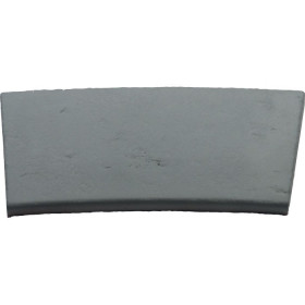 Kit margelle en pierre reconstituée plate avec escalier Ep.2,5 cm 5 x 10 ml gris clair