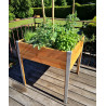 Carré potager sur pied en bois Douglas non traité grand modèle – 80 x 75 x 80 cm