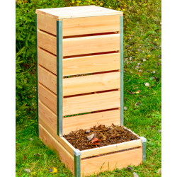 Composteur à accès direct en bois – 80 x 45 x 98 cm
