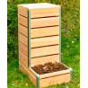 Composteur à accès direct en bois – 80 x 45 x 98 cm