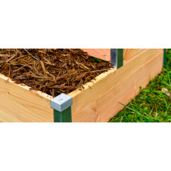 Composteur en bois non traité avec accès direct – 80 x 75 x 98 cm