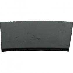 Kit margelle en pierre reconstituée plate avec escalier Ep.2,5 cm 5 x 10 ml gris anthracite