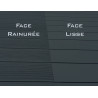 Lame de terrasse alvéolaire réversible composite - 260 x 14,6 x 2,4 cm – Gris Anthracite