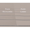 Lame de terrasse alvéolaire réversible composite - 260 x 14,6 x 2,4 cm – Beige