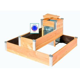 Carré potager en pyramide fabrication 100 % française – 100 x 90 x 54 cm