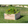 Petit carré potager en bois douglas non traité - 80 x 75 x 36 cm