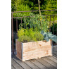 Jardinière potagère en bois pour terrasse ou balcon – 75 x 35 x 36 cm