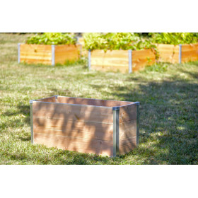 Jardinière potagère en bois pour terrasse ou balcon – 75 x 35 x 36 cm