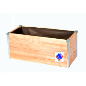 Jardinière potagère en bois pour terrasse ou balcon – 75 x 35 x 36 cm