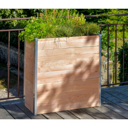 Jardinière haute pour potager en bois Douglas – 75 x 35 x 80 cm