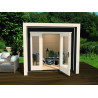 Abri de jardin avec fenêtres panoramiques - 235 x 239 x 227 cm – 5,61 m² - Toiture membrane