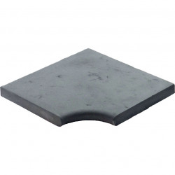 Kit margelle en pierre reconstituée plate avec escalier Ep.4 cm 4,5 x 8,5 ml gris clair