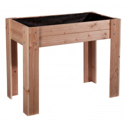 Jardinière pour potager en bois Douglas non traité – 100 x 50 x 80 cm – 66 litres