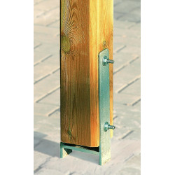 Kit d’ancrage en H pour carport double en bois – 90 x 90 mm