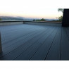 Lame pleine pour terrasse en composite réversible de couleur gris anthracite – 260 x 14 x 2 cm
