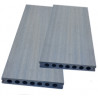 Lame composite alvéolaire coextrudée réversible – 260 x 14,5 x 2,1 cm – Couleur gris 
