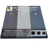 Lame composite alvéolaire coextrudée réversible – 260 x 14,5 x 2,1 cm – Couleur gris 