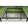 Pergola bioclimatique autoportée en aluminium avec lames orientables manuellement – 4 x 3 m – 12 m²