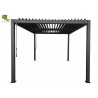 Pergola bioclimatique autoportée en aluminium avec lames orientables manuellement – 4 x 3 m – 12 m²