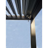 Pergola bioclimatique autoportée en aluminium avec lames orientables manuellement – 4 x 3 m – 12 m²