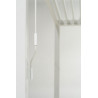 Pergola bioclimatique adossée en aluminium avec lames orientables manuellement - 300 x 300 x 250 cm - 9 m² - Blanc