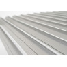 Pergola bioclimatique adossée en aluminium avec lames orientables manuellement - 300 x 300 x 250 cm - 9 m² - Blanc