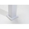 Pergola bioclimatique adossée en aluminium avec lames orientables manuellement - 300 x 300 x 250 cm - 9 m² - Blanc