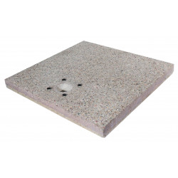 Socle en grain de ciment pour fontaine en fer – 40 x 40 x 5 cm 