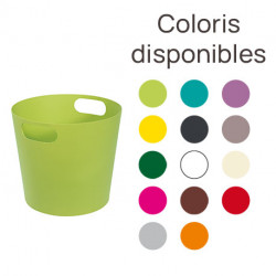 Seau en aluminium avec poignées – 25 cm de largeur – 22 cm de hauteur – 14 coloris disponibles