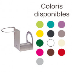 Support en fer pour tuyau d’arrosage – 13 x 25 x 18 cm – 13 coloris disponibles