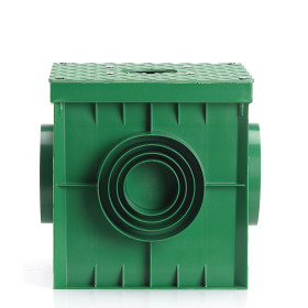 Socle en PVC pour fontaine de jardin extérieur – 25 x 25 x 25 cm