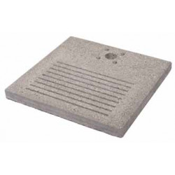 Socle en ciment avec fentes pour fontaine de jardin – 40 x 40 x 4 cm