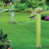 Fontaine de jardin en fer avec tube d’arrosage de 10 m inclus – 16 x 30 x 100 cm – 5 coloris disponibles