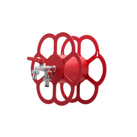 Support de tuyau d’arrosage mural avec double robinets – 30 x 25 x 30 cm – 14 coloris disponibles