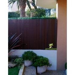 Canisse de jardin en PVC 250 x 150 noyer effet bois