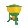 Mangeoire grande capacité Novital sur pieds pour volailles – Contenance 20 kg – 42 x 42 x 60 cm