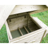 Poulailler Ardennais grand modèle en bois traité autoclave épais – Capacité 4 à 7 poules – 128 x 111 x 135 cm