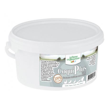 Coquilles d’huîtres concassées pour poules pondeuses CoquiPlus – 1,25 kg