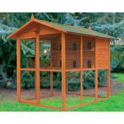 Pigeonnier Le Bizet en bois traité – Capacité 12 pigeons – 190 x 160 x 173 cm