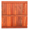 Dalle de terrasse en bois exotique Padouk – 100 x 100 x 3,8 cm