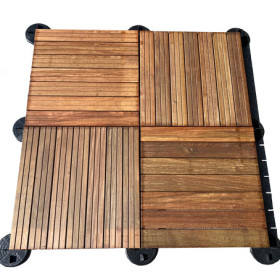 Dalle de terrasse en bois exotique IPE – 50 x 50 x 3,8 cm