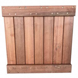 Dalle de terrasse en bois exotique Maçaranduba – 50 x 50 x 3,8 cm