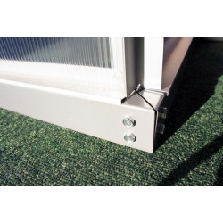 Serre de jardin en polycarbonate 7,2 m² Gris – 190 x 380 x 195 cm