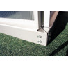 Serre de jardin en polycarbonate 7,2 m² Gris – 190 x 380 x 195 cm