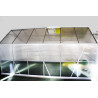 Serre de jardin en polycarbonate 7,2 m² Gris – 190 x 380 x 195 cm