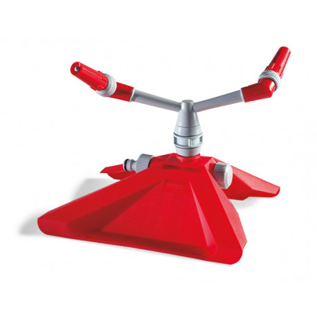 Arroseur de surface pivotant avec buses réglables en débit et orientables en hauteur Arroseur de surface pivotant avec buses réglables en débit et orientables en hauteur