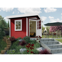Abri de jardin pentagonal en épicéa rouge suédois – 278 x 278 x 237 cm – 5,38 m² - Toiture Membrane 