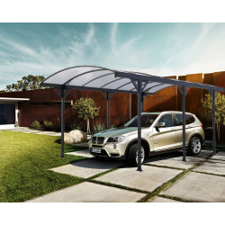 Abri de voiture Couv’Voiture en aluminium – 508 x 302 x 200 cm - Toiture en polycarbonate