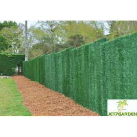 Haie végétale artificielle de jardin en PVC 147 brins 300 x 200 cm