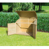 Coffre de rangement en bois traité autoclave Topaze – Contenance 1200 L – 154 x 96 x 125 cm